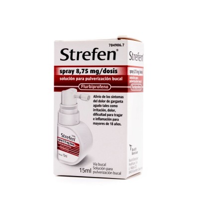 STREFEN SPRAY 8,75 mg/DOSIS SOLUCION PARA PULVERIZACION BUCAL SABOR MENTA 1 FRASCO 15 ml