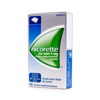 NICORETTE ICE MINT 4 mg 30 CHICLES MEDICAMENTOSOS