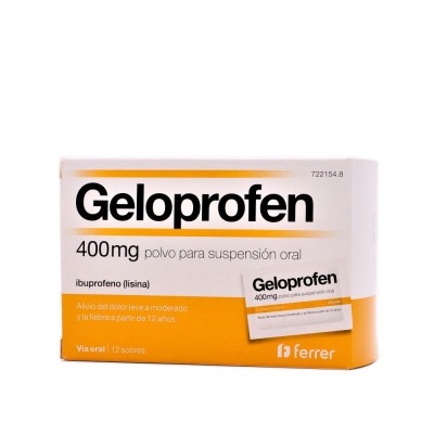 GELOPROFEN 400 mg 12 SOBRES POLVO PARA SUSPENSION ORAL