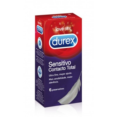 DUREX SENSITIVO CONTACTO TOTAL PRESERVATIVOS 6 U